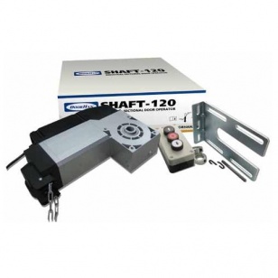 DOORHAN Shaft-120KIT Комплект для промышленных секционных ворот, в составе: привод SHAFT-120, крепежный кронштейн, wепь SHCHAIN, кнопка Button-3, кабель 8м
