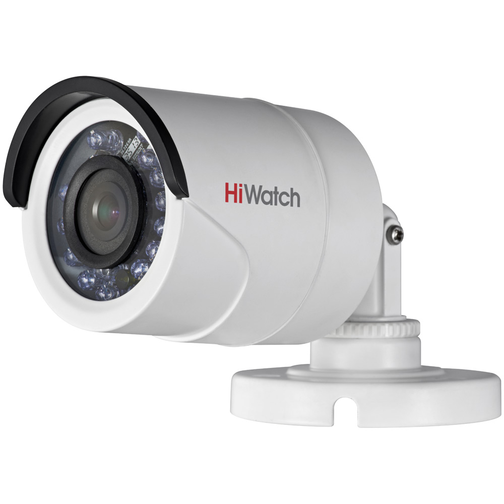 HiWatch DS-T100 (3.6) 1Mp Видеокамера, HD-TVI, уличная цилиндрическая, 1/4"" CMOS матрица, ИК-подсветка до 20м