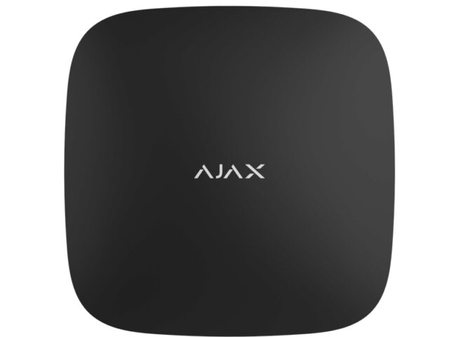 Ajax Hub 2 Plus (Black) (20276.40.BL1) Интеллектуальная централь - 4 канала связи (2SIM LTE, 3G, 2G+Ethernet+WiFi), поддержка фотоверификацией тревог