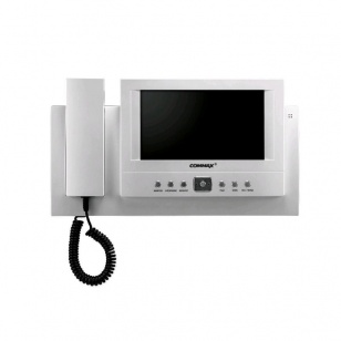 COMMAX CDV-71BE/XL (Белый) Монитор цветного видеодомофона, на 4 ВУ, подключение аудиотрубки DP-4VHP, NTSC/PAL, память 128 кадров, адаптирован к VIZIT