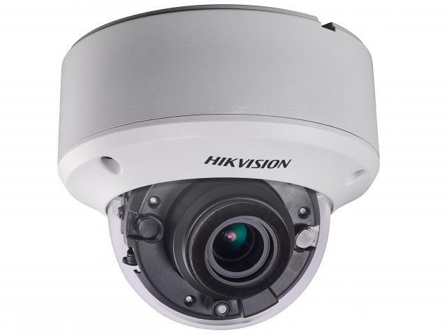 HikVision DS-2CE56F7T-AVPIT3Z (2.8-12) 3Mp Уличная купольная HD-TVI камера с EXIR-подсветкой до 40м 1/3" Progressive Scan CMOS; угол обзора: 26.8°-83°; механический ИК-фильтр; 0.01 Лк@F1.2; 1920×1536@