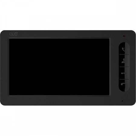 CTV-M1702 B (Black) Монитор с экраном 7&quot;, с сенсорными клавишами управления в корпусе с soft-touch покрытием, графическое меню, фотозапись по детекции движения, встроенный источник питания, черный