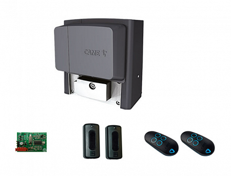 CAME "COMBO Classico BX708RC KIT" Комплект автоматики для откатных ворот до 800кг, интенс. 30%, в составе: привод BX708AGS (801MS-0030), приемник 001AF43S, брелок TOP44RBN (806TS-0270) (2шт), фотоэлементы 001DIR10