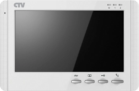 CTV-M1704MD W (White) (7&quot;, micro SD до 32ГБ, 190 фото) Монитор видеодомофона с кнопочным управлением, встроенный автоответчик, , встроенный источник питания